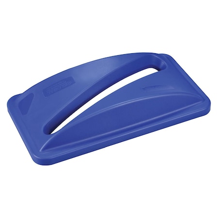 Paper Recycling Lid For Slim Trash Container, Blue